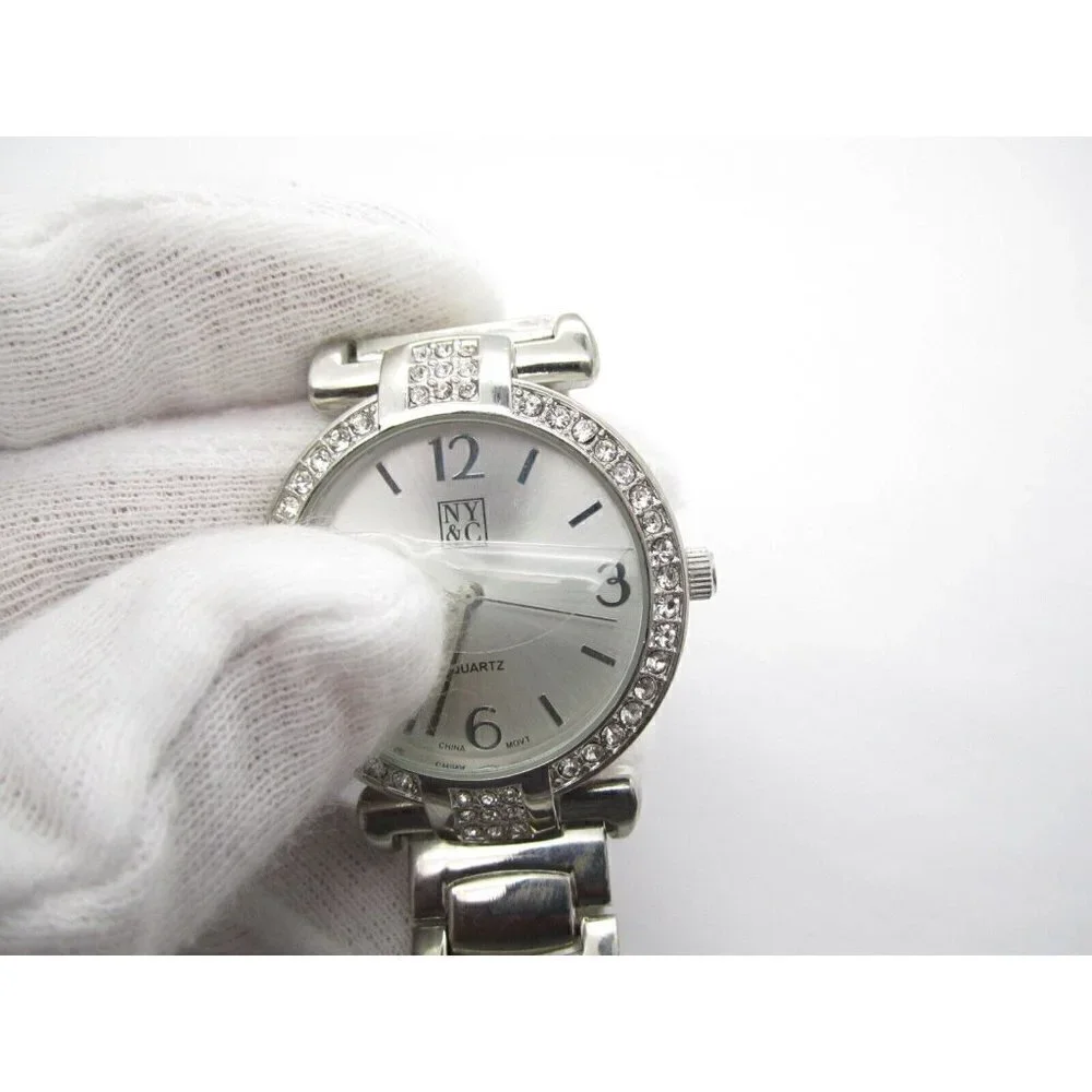 New Women's NY&C Quartz WR Analog 38mm Dial Causal Round Watch (E959)